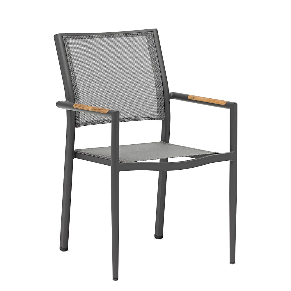 SILLA CON BRAZOS APOLO ANTRACITA