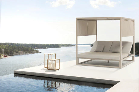 Camas balinesas para piscinas: relájate con estilo en tu terraza